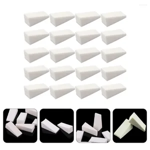 Esponjas de maquiagem 48 Pcs Pó Nail Polish Esponja Gradiente Manicure Puff Cunhas Aplicador Branco Miss Puffs Descartáveis