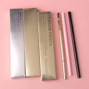 Ögonbrynsförstärkare Slim Eyebrow Pencil Privat Label Cosmetics Eye Brow Enhancers Makeup Infällbar penna Anpassad grossistbulk 60st 231120