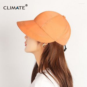 Wide Brim Hats CLIMATE Sun Block Visor Hat Cap Summer Outdoor Cool Anti-sunburn Big Visors Woman Caps For Women