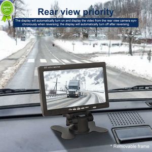 7 inch TFT LCD Screen Car Monitor Player 2 Way Video Input PAL/NTSC Monitor for Auto Rearview Home Security Surveillance Camera