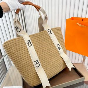 TB Beach Raffia Korb Stroh Woody Bag Damen Herren die Tote Handtasche Diesel Designer Umhängetasche Luxus Top Griff Sommer Weben Reise Crossbody Kupplung Mode Taschen