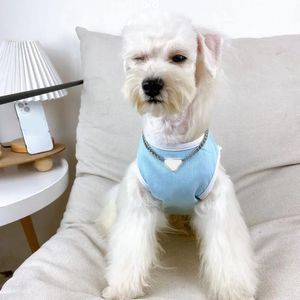Fashion Pet Dog Cotton Clothes Schnauzer Bears Sun Protection Clothing Dog Cat Tank Top Teddy Clothes Summer Dog Clothing Supplies D2304216S