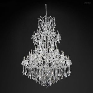 Chandeliers Large Villa Retro Style Crystal Chandelier Candlestick Diversified Hall Staircase Luxury