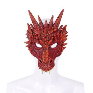 Partymasken Halloween Mask Mardi Gras Prom Carnival Party PU Foam 3D Animal Dragon Maske 230420