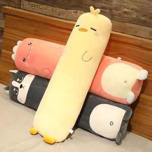 Stuffed Plush Animals Cartoon Animal Dinosaur Pig Rabbit Teddy Bear Husky Duck Toys Soft Long Sleep Pillow Doll Cushion Kids Girls Gift strip doll