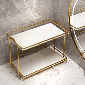 Mensole da bagno Mensole da bagno impermeabili Scaffale portaoggetti Moda Stile semplice Portaoggetti da doccia Porta accessori da cucina e bagno 230421