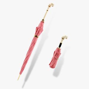 傘の贅沢傘雨女性オートマチックピンクかわいい日本風の風プルーフロングパラソルパラガス抗UVサンE6