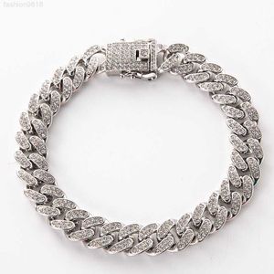 Hip Hop Bling Diamond 3mm 925 Sterling Silber Moissanite Iced Out Miami Cuban Rose Gold Vvs Cz Tennis Kettenglieder Armband