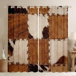 Cortinas cortinas cortinas de retalhos de vaca estampa para sala de estar quarto de cozinha tratamentos modernos drapes blinds