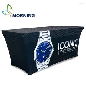 Table Cloth Morning Custom Logo Exhibition Outdoor Display Stretch Advertising Printing Cover