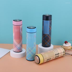 Mugs 500ml Thermal Mug Water Bottle Thermo Vacuum Flask 304 Stainless Steel Display Temperature Keep Cold Heat Tea Coffee Cups