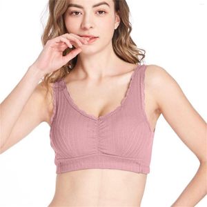 Camisoles Tanks Schwangerschaft Dessous Sexy Weihnachten BHs Unterwäsche 90% Baumwolle Stoßfest Rückenknopf Schulmädchen Für Frauen Gepolstert