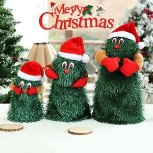 Christmas Decorations Music Tree Electric Plush Toys Fun and Cute Green Electronic Interesting Decoration 231120