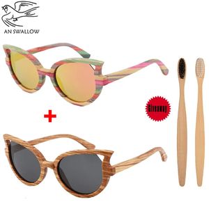 Sunglasses Fashion Bamboo And Wood Couple 2023 TAC Polarized Lens Trend Outdoor Sunshade Wild Slim 231121