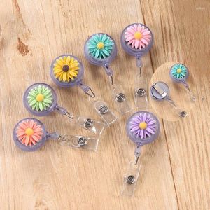 Card Holders 1pc Retractable Badge Reel Clip Students ID Holder Accessories Cute Work School Supplies