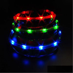 Outros suprimentos de festa de evento LED fofo LED de óculos de olho de olho piscando luminosos adereços de máscaras infantis brinquedos iluminados brilho f1470 gota dh7yh