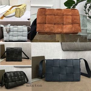 2023 die Weben Taschen Schwamm Kassette Tasche Gürtel Brust Diagonale Leder Taschen Schulter Tasche Frauen Schach Kissen Frauen Handtasche Messenger