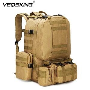 Plecak 50L TAKTICAL Backpack Męski plecak wojskowy Mochili militar 50 Litros na zewnątrz wędrówki do wspinaczki armii plecak torebki kempingowe 231120