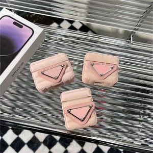 Apple AirPods Brand Design Leather 1 2 3 Pro Luxury Bluetooth Cushion Luxury Pink Airpods Earphone Case