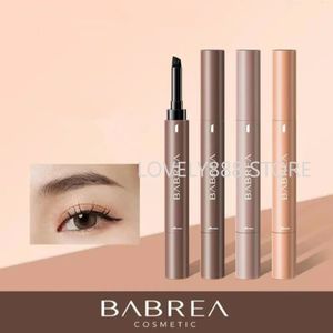 Ögonbrynsförstärkare Babrea Eyebrow Dying Pomade Cream Pencil med penselvattentät naturlig långvarig inställning Dye Eye Brow Pen Makeup Cosmetics 231120