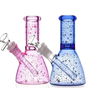 Heady Dab Rigs Glass Oil Recycler Water Bongs Hockahs Bubbler Smoke Water Pipes Beaker 독특한 봉