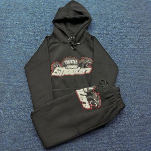 Mens Hoodie Tracksuits 캐주얼 고품질 자수 디자이너 Hoodie Trapstar London Shooter 런던 슈터 후드 트랙 슈트 디자이너 스포츠웨어 풀오버 Tiger Hoodie