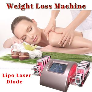 Липо-лазерная машина для похудения тела, диодный липолазер для удаления жира, портативное устройство, 14 шт. подушечек в наличии