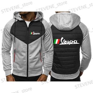 Erkek Hoodies Sweatshirts 2023 Yeni Erkekler Kış Vespa Aşağı Ceket Gerçek Kürk Koltuk Moda Parka Kalın Sıcak Su Geçirmez Dış Giyim Rüzgar Tabanlı Giysiler T231121