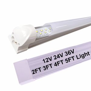 12V 24V 36V 5ft LED -rör Interiör Lätt bar 2ft 3ft 4ft 5ft DC 12 Volt LED -stripljus för sluten lastvagn, Car RV Van Truck Lorry Camper Boat Usalight