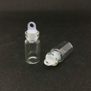 1ml şişeler Plastik fiş ile temiz cam şişeler mini cam şişe boş örnek kavanozlar küçük 22x11mm (yükseklik) sevimli zanaat dilek şişeleri bexoj