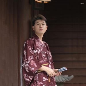 Roupas étnicas japonesas quimono homens samurai traje formal desgaste outono e inverno casual home de alta qualidade tecidos