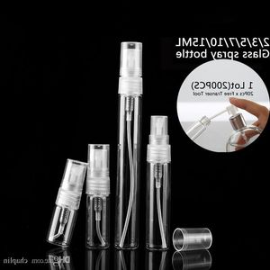 2 3 5 7 10 15 ml Mini Clear Atomizer Glass Bottle Spray Refillable Parfym Tomt flaskglas för reseparti Portable Makeup Odmvk