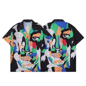 Designerskie koszule męskie mody geometryczne koszulę do kręgli na Hawajach kwiatowe koszule menu Slim Fit Fit Short Sleeve M3xlll