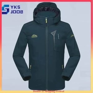 Jaquetas ao ar livre Hoodies Respirável Caminhadas Jaqueta Homens Outono Windproof Softshell Com Capuz Camping Sobretudo Ao Ar Livre Térmico Confortável Escalada Tops Inverno 231120