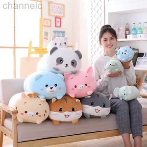 Stuffed Plush Animals 9 Styles Animal Sweet Dinosaur Pig Cat Bear Toy Soft Cartoon Panda Hamster Elephant Deer Doll Baby Pillow Gift cute cotton pillow