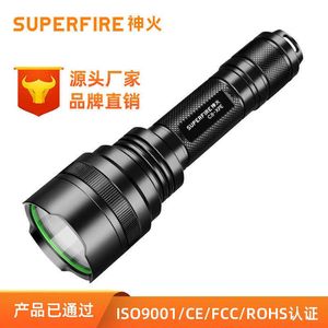 Furniture Accessories Divine Fire Waterproof Strong Light Outdoor Flashlight LED Charging Security Patrol Portable Self Defense Multifunctional