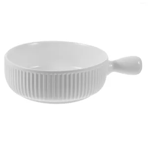 Ciotole Ciotola per formaggi Padella per griglia Teglia per ramen riutilizzabile Vassoio rotondo in ceramica Ceramica Piatto adorabile Stoviglie da cucina