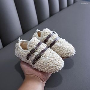 Athletic Shoes Girls Fur Winter Kids Baby Cotton Sneakers Children's Fashion Casual Warm Plush Boots