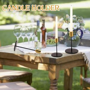 Candle Holders 2pcs Dinner Table Gift Party Bar Tapered Wedding Decor Holder Modern Simple Living Room Home Candlestick Stand Romantic