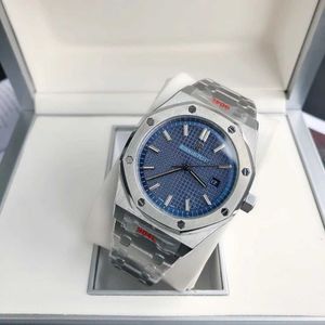 Orijinal 1 ila 1 Moda Erkekler Mekanik Royal Meşe Offshore İsviçre Otomatik Hareket Boyutu 41mm 11mm Çelik Swatch