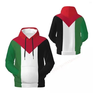 Hoodies masculinos Palestina 3D Fleece Hoodie Poliéster Quente com Bolso Super Macio Homens Mulheres Moletom Unissex Casual Pulôver