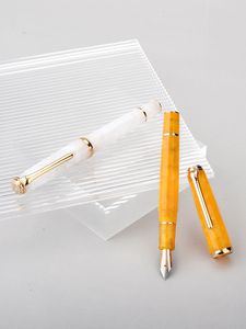 噴水ペンHongdian N1 Fountain Pen Tianhan Acrylic High-end Praghigraphy Pens Pensefight Student Special Gifts Pen Ink Pen 230421