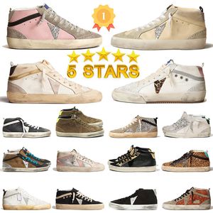 TOP Golden Super Goose Designer Man Casual Shoe New Italy Brand Women Sneakers Super Star Shoes Luxury Sequin Classic White Do-Old Dirty High-Top Sneakers 90