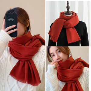 Deqing Siyue China Vermelho Feminino 2023 Conferência Anual de Inverno Imitação de Cachecol Xadrez de Caxemira