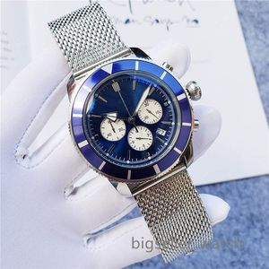 Bigseller_Watch Leather Steel Ring Rologio Luxurys Watch Master Luminous 45mm 904L Men's Watch 8800 Quartz James 007 VK Time Code Watch Watch Watch