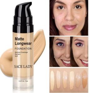 Face Foundation Cream Basis Make -up Professionele matte afwerking Make -up vloeibare concealer waterdicht merk natuurlijke cosmetica5422720