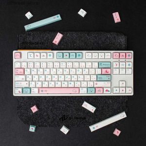 Keyboards 132 Keys weather Keycap XDA Profile PBT Keycaps for 68/87/96/98/108 Mechanical Keyboard Custom Cute Key Caps Set Mx cherry Q231121