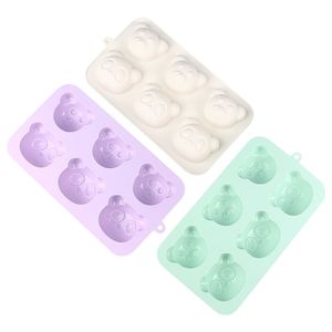 Handmade Silicone Cake and cupcake soap mold Set - 6 Bear Design for Pudding, Jelly, and Chocolate