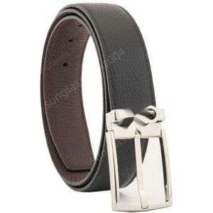 Ferra Belt Designer Gamo Cintura Uomo di alta qualità 3.4 Cintura larga da uomo in pelle di vacchetta con motivo litchi a doppia faccia con squisita lunghezza della fibbia ad ago