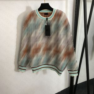 24SS FW Mujeres Suéteres Puntos Diseñador Tops Jersey Runway Marca Diseñador Crop Top Camisa Alta Elasticidad Todo sobre Jacquard Carta Outwear Prendas de punto Blusa Camisa